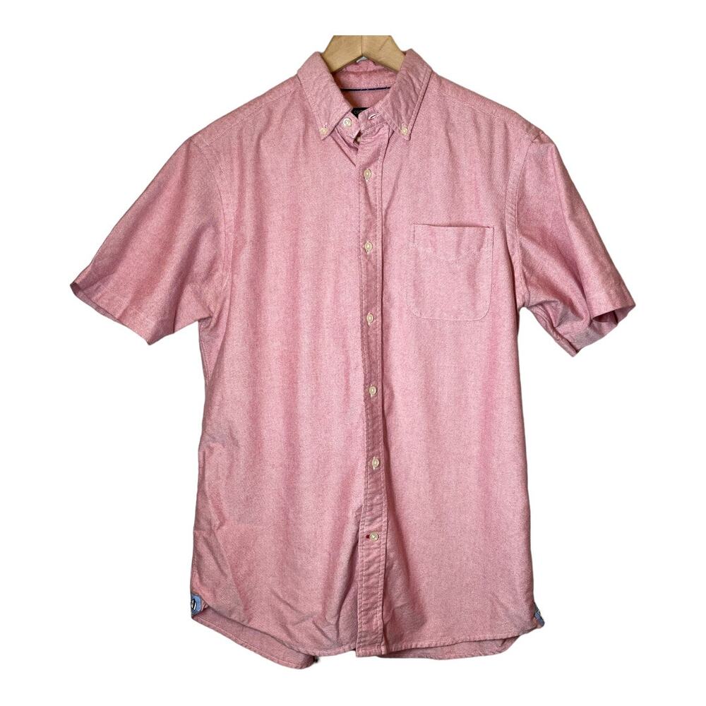 Daniel Cremieux Pink Short Sleeve Button Front Shirt Medium